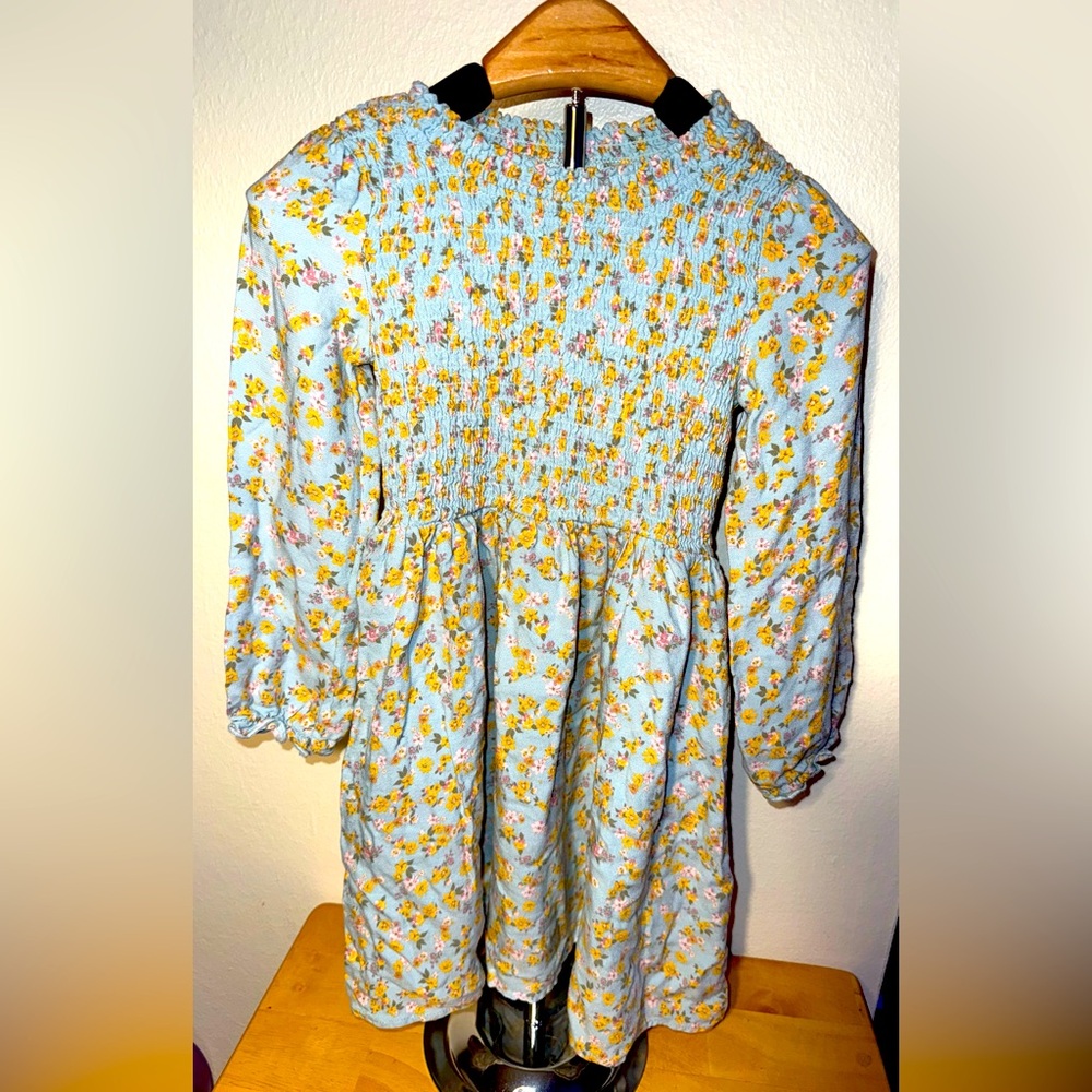 Biscotti floral print smocked dress, size 5